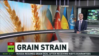 Russia resumes participation in grain deal as Kiev provides guarantees