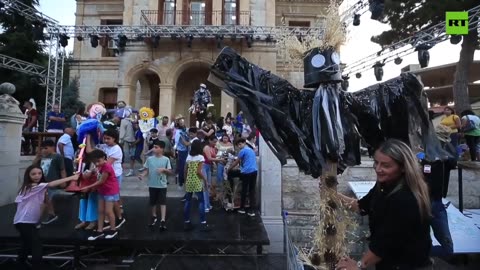 Recycled waste-based scarecrow competition held in Lebanon