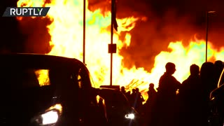 Post-Brexit tensions | Loyalists burn MONSTER BONFIRE ahead of 11th Night