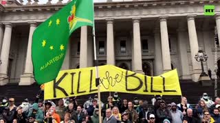 Melbourne FLOODED with COVID lockdown bill-hating protesters