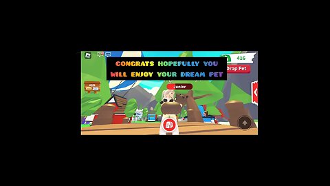Giveaway Dream pet in Adopt me (Roblox)