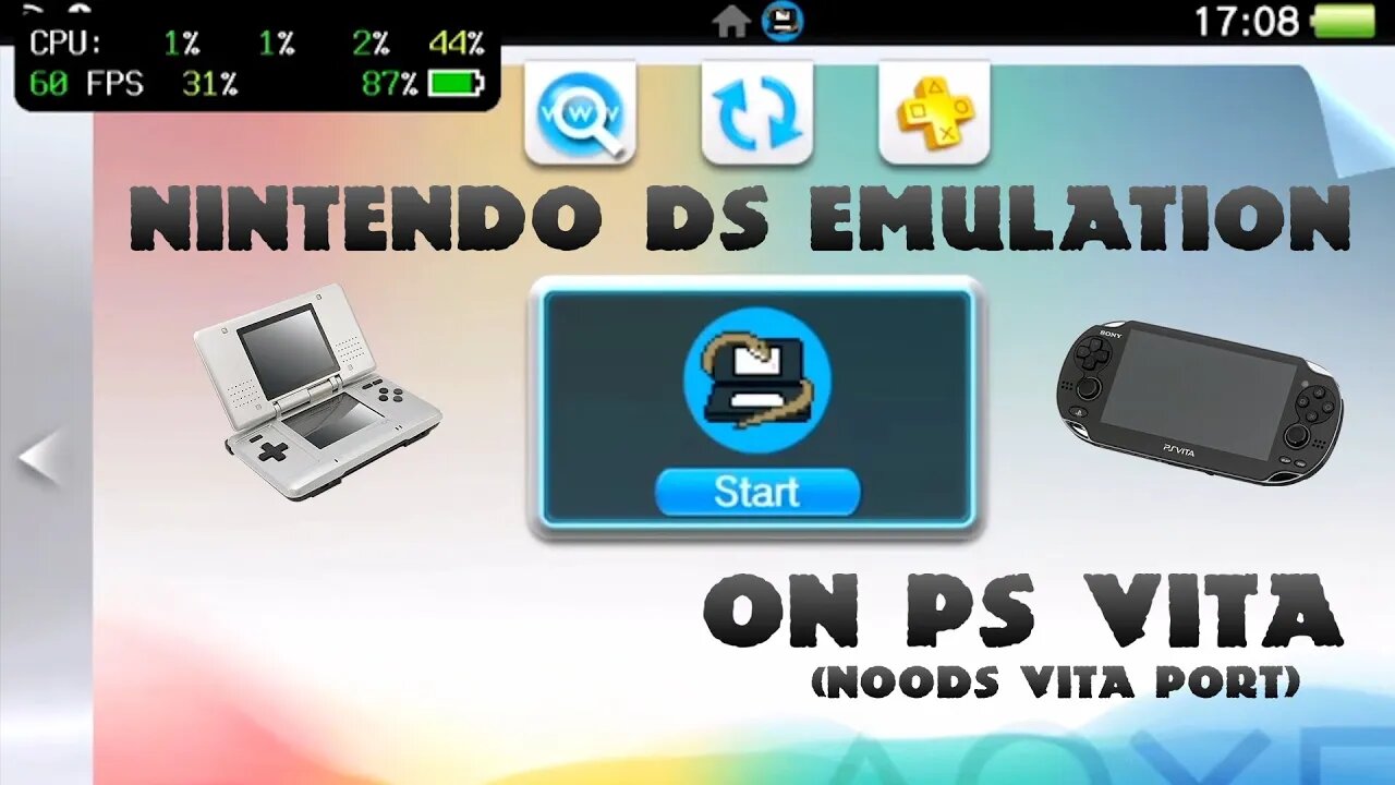Nintendo DS Emulation on a PS Vita (NooDS Vita Port)