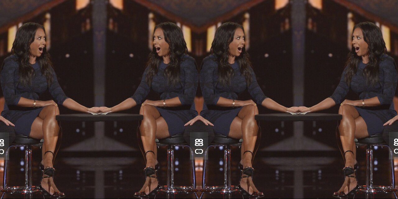 Mel B Shiny Legs In Heels