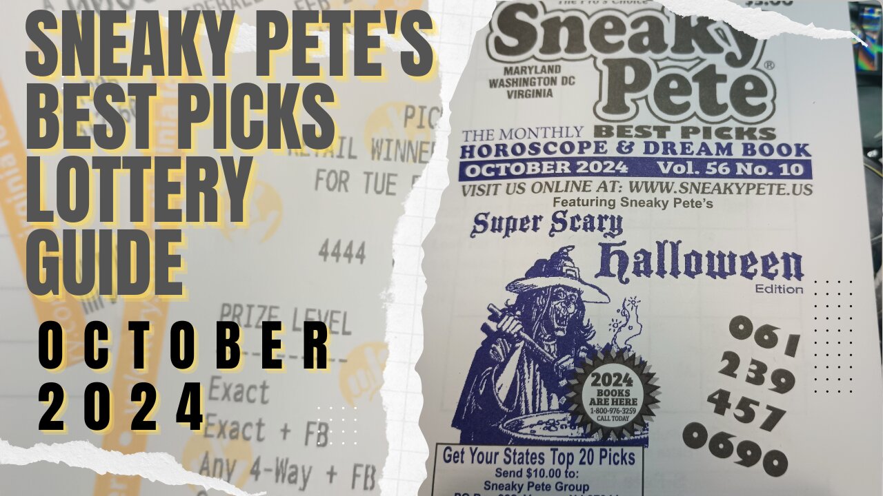 Sneaky Petes Best Picks 🐔 October 24 Lottery Suggestions