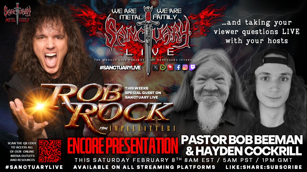 ***ENCORE*** Impellitteri vocalist ROB ROCK The Voice Of Melodic Metal on #SanctuaryLive