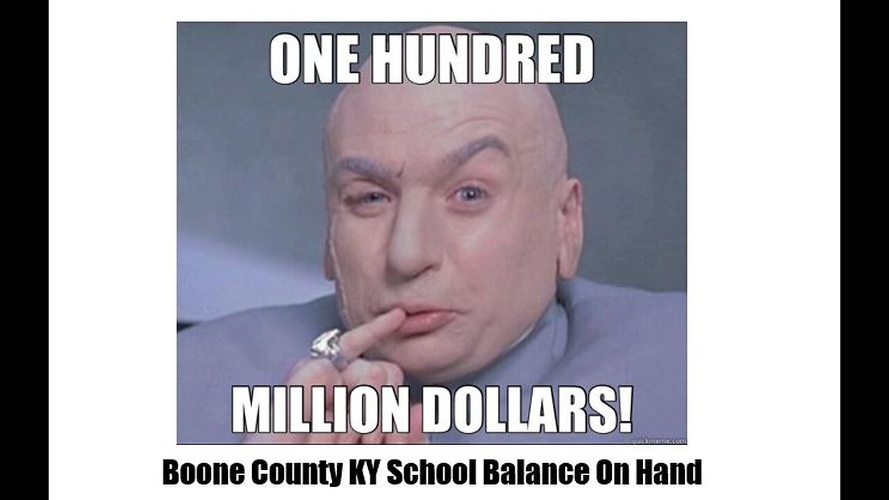 Boone Co. School Brd. Mtg. - SHOCKING Treasurers Report