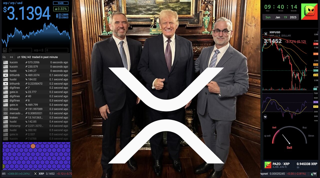 TRUMPS INAUGURATION XRP price and XRPL livestream #XRP #XRPL #Ripple