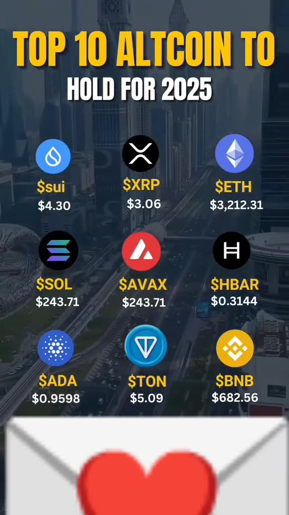 Top 10 Altcoins to Hold For 2025 #topaltcoins #topgainers #top5altcoins #bullrun2025
