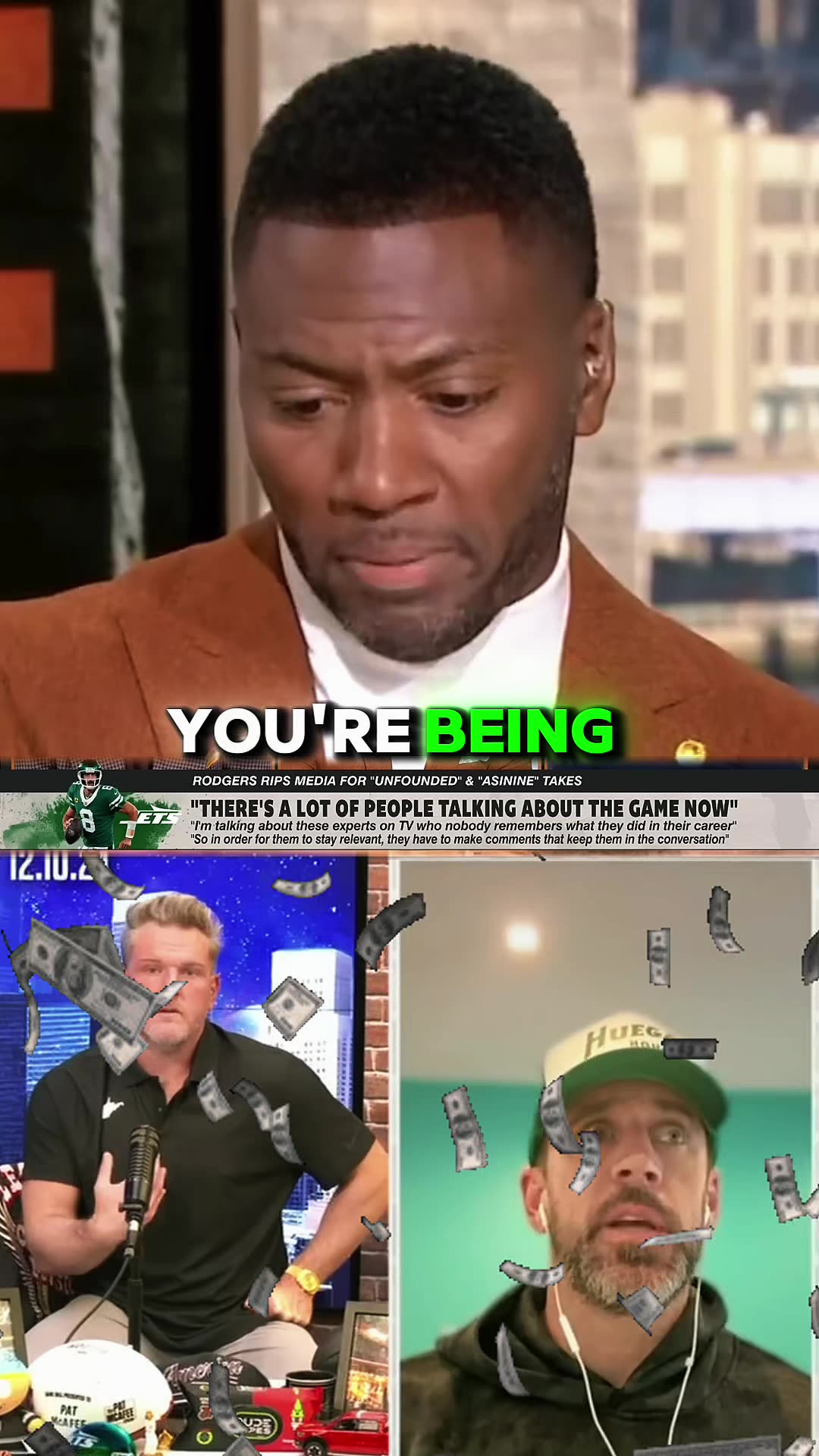 😳Aaron Rodgers vs First Take (Asinine)
