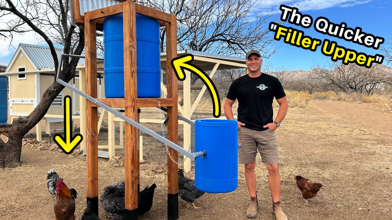 I Made a Simple Machine GRAIN CRANE .....& Baby Goats, Horse Updates!