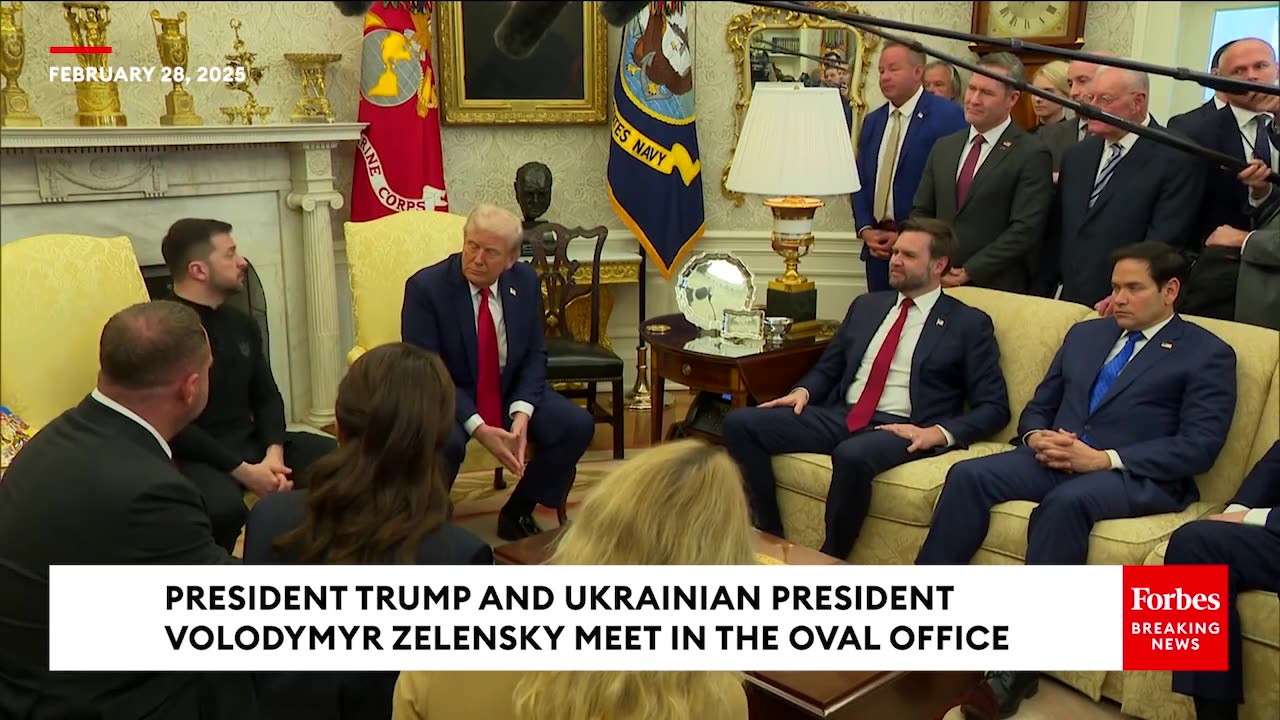 Zelensky Asked Point Blank, Why Dont You Wear A Suit- In Oval Office Meeting With Trump