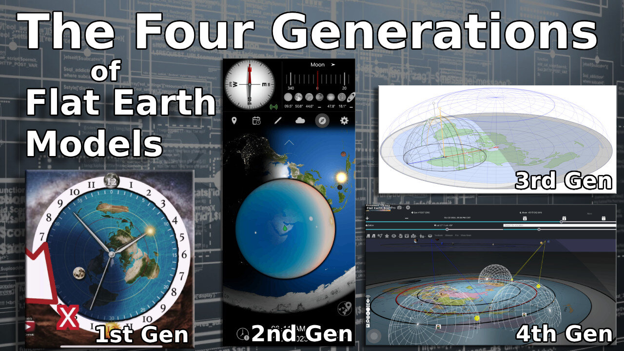 Understanding the Four Generations of Flat Earth Models: all of these models are 100% correct