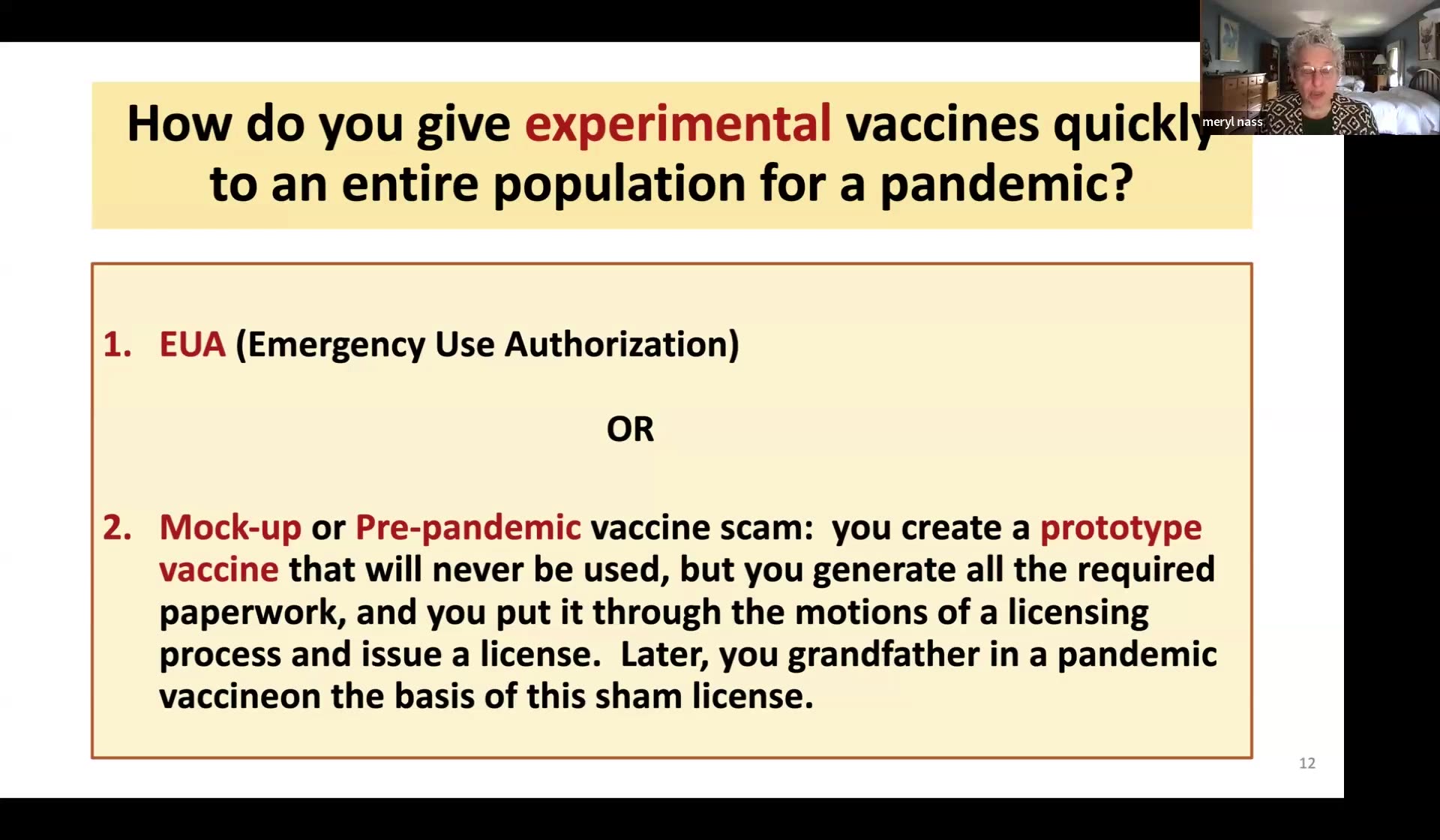 Mock-up or Pre-pandemic Vaccine Scam