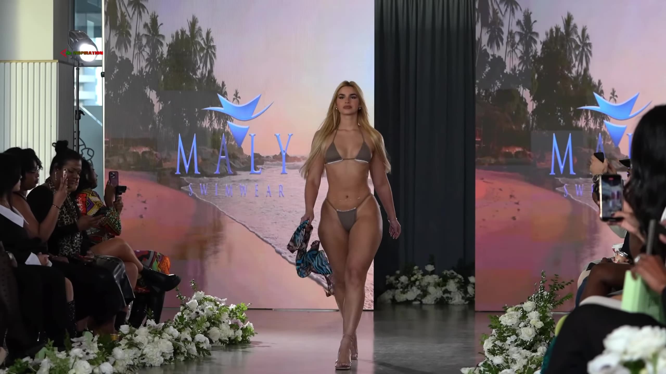 Model Karen Rodriguez | Maly SwimWear | Art Basel Fashion show 2025.