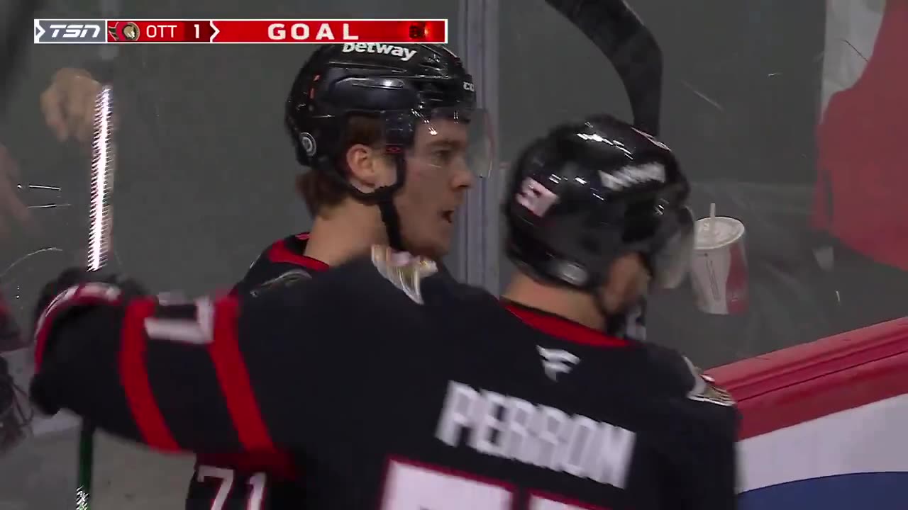 Ridly Greig POWER PLAY GOAL! ๐จ #GoSensGo #NHL