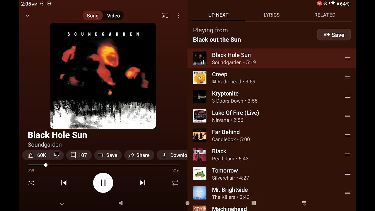 Black Out The Sun Mix (Various Artists) 90s Rock