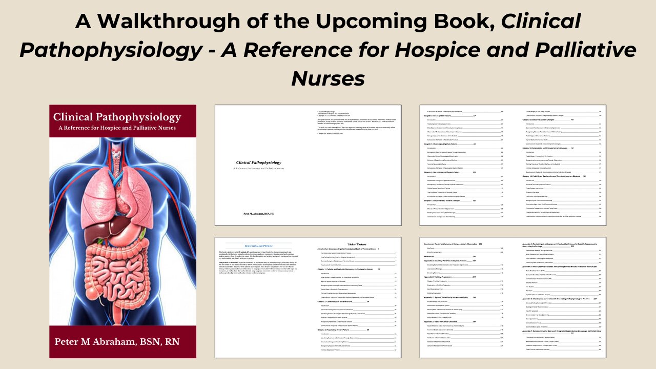 Walkthrough of Clinical Pathophysiology: A Reference for Hospice and Palliative Nurses