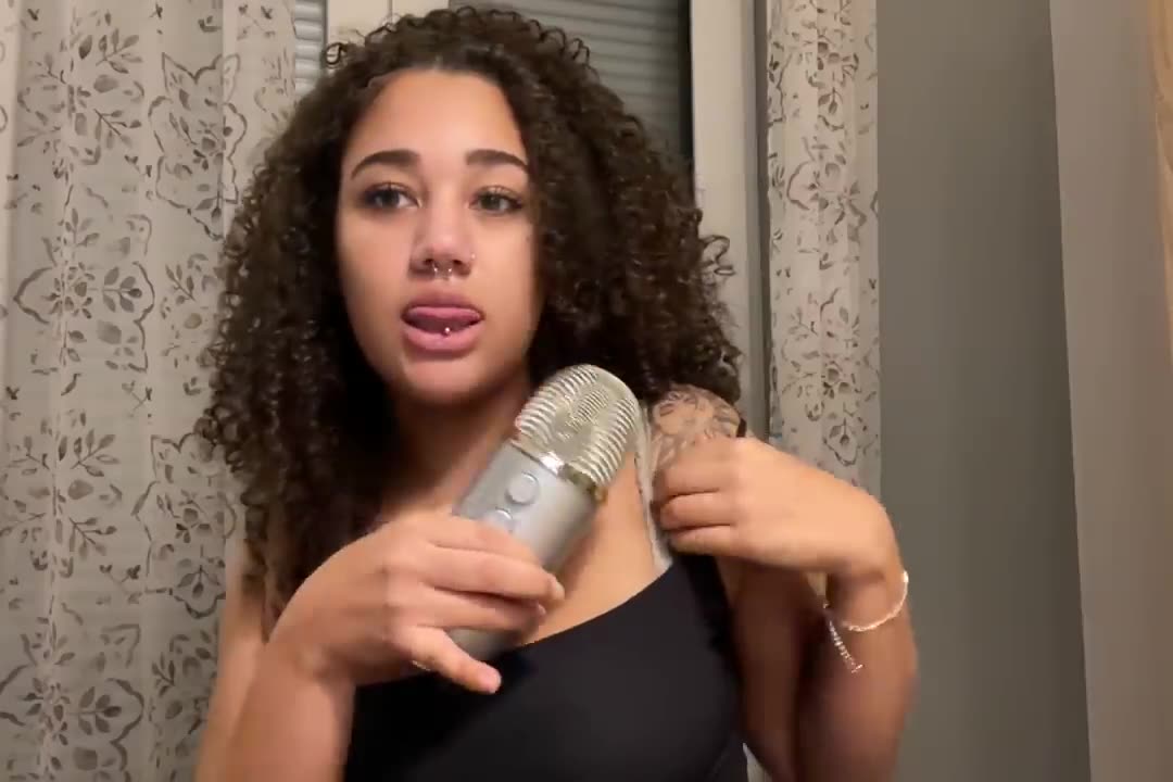 asmr tongue ring & mouth sounds