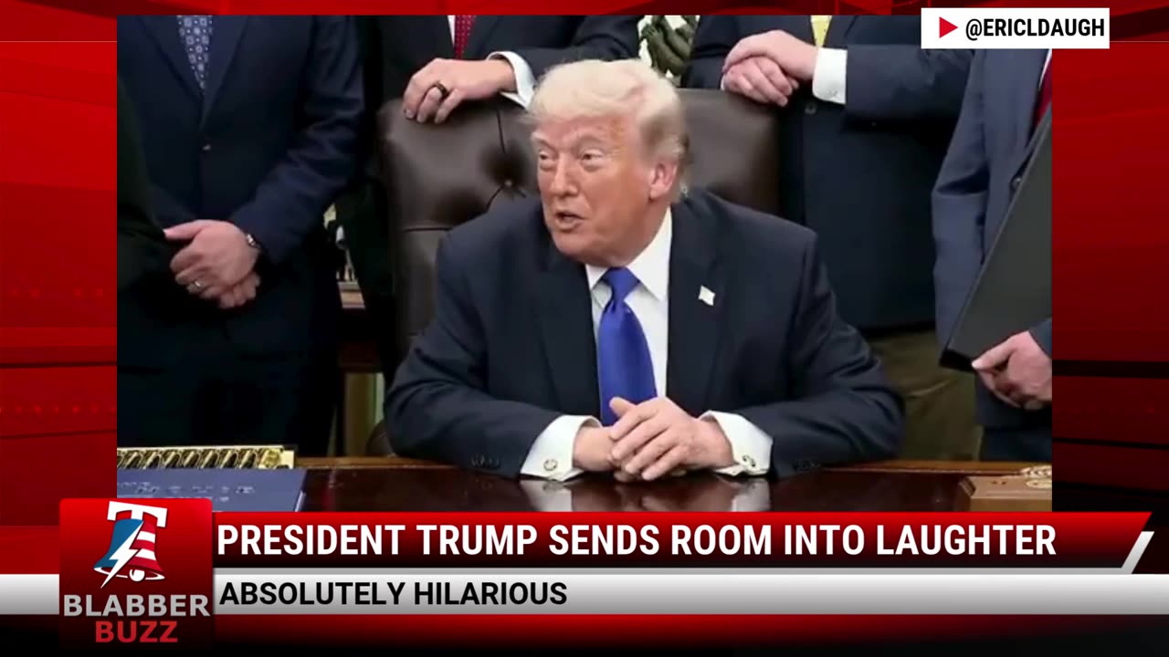 President Trump Sends Room Into Laughter