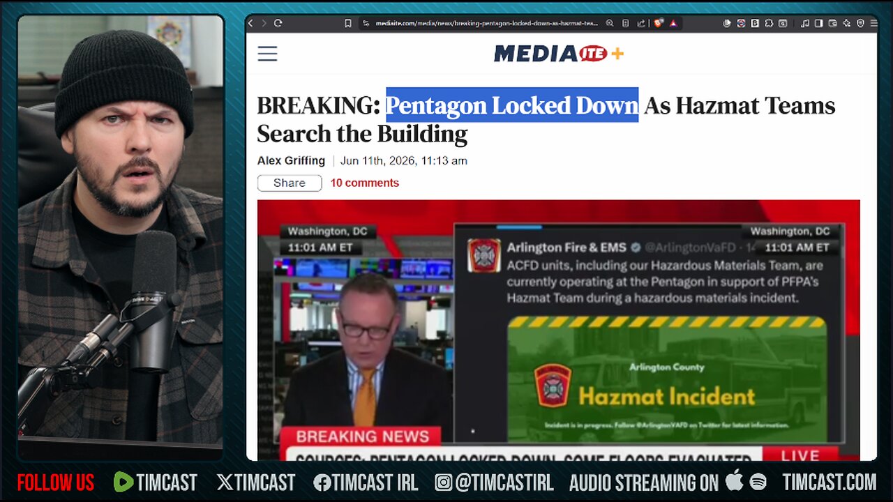 🚨BREAKING: Pentagon On LOCKDOWN, HAZMAT Crew Intervene, GAS