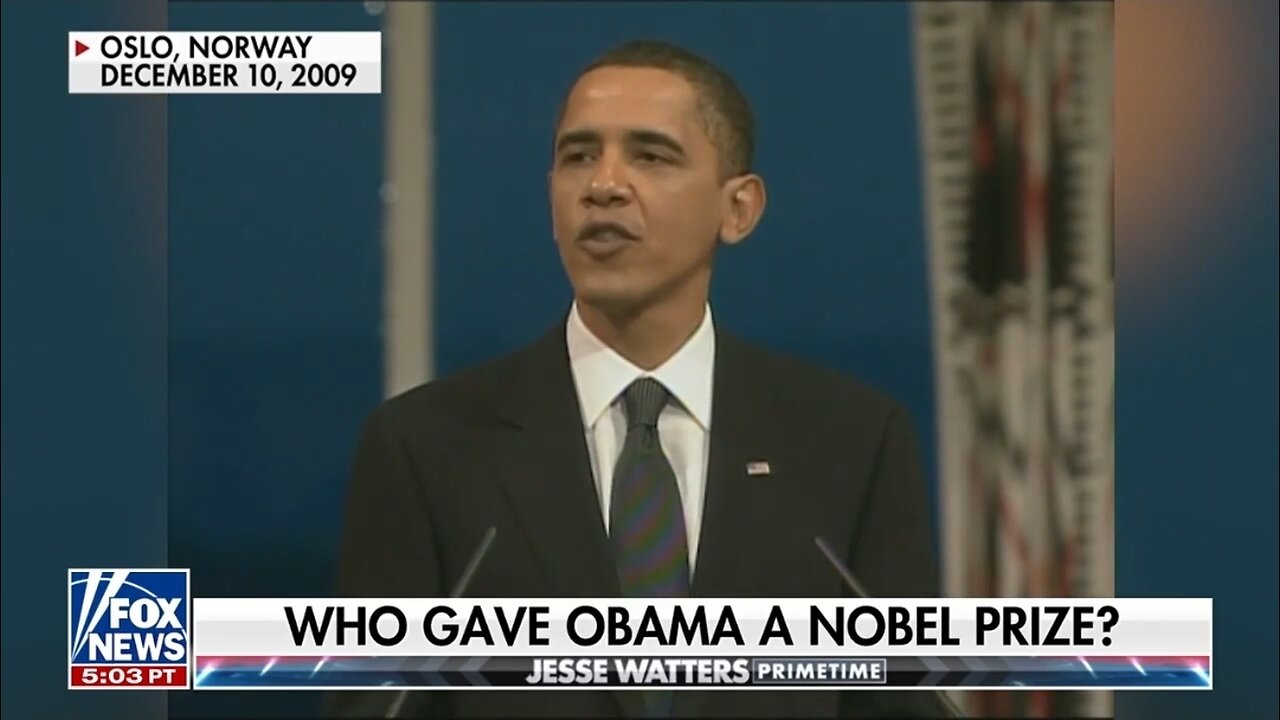 Watters: Obamas Nobel Was A DEI Prize