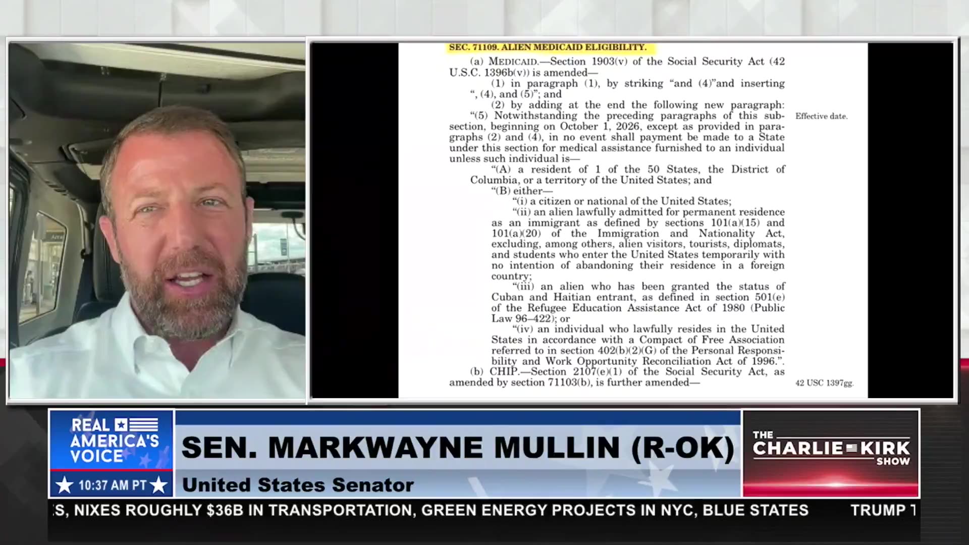 SEN. MULLIN: “THEY’RE LYING TO THE AMERICAN PEOPLE”