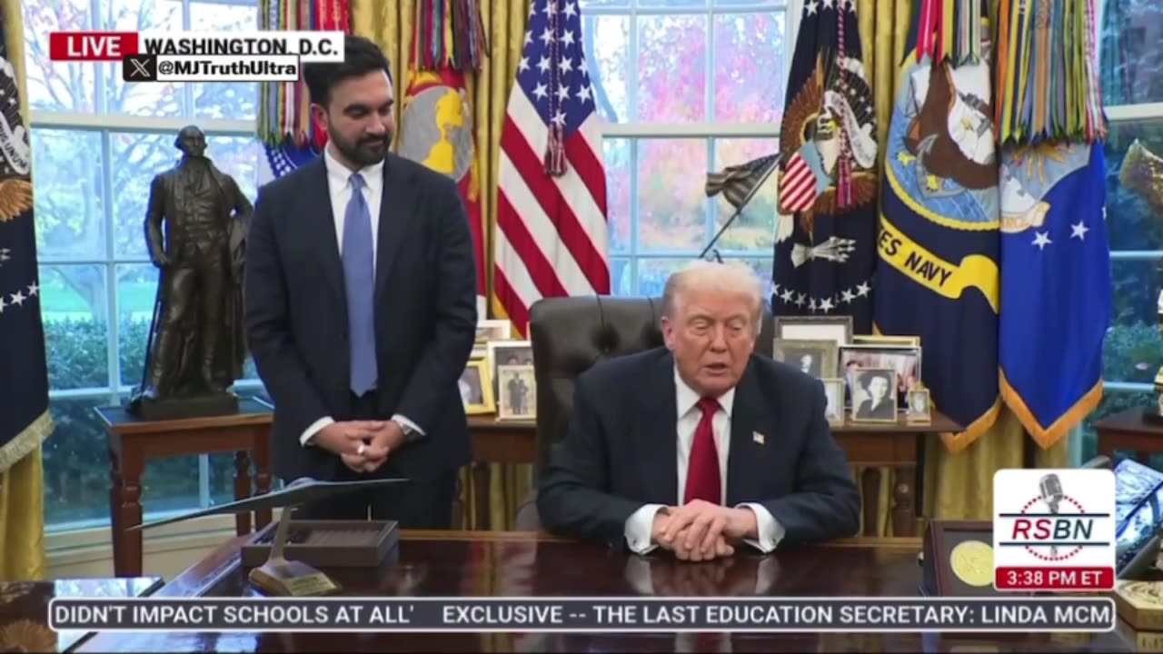 Opening remarks… Trump and Mamdani exchange niceties