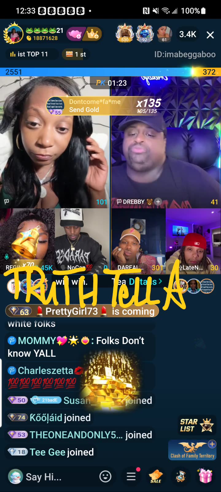 21BADBITCH 3RD SHIFT TEAM PK WITH DROSKI, DREBABY, DAREALSUPABIHH, & NOCAP