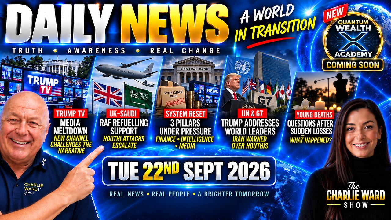 TRUMP TV ERUPTS | UK Backs Saudi Defence | Trump Addresses UN | Charlie Ward Daily News thumbnail