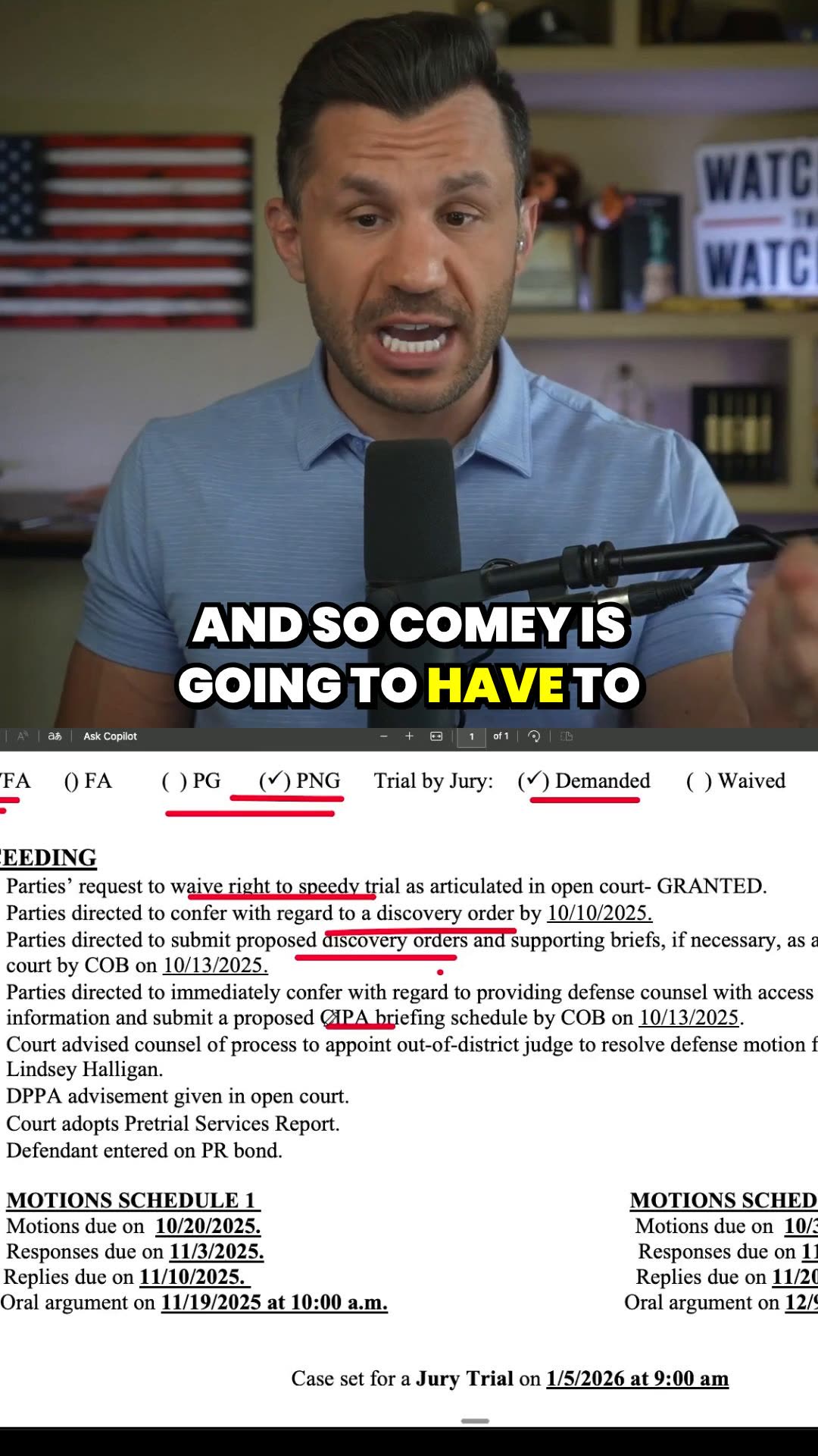 James Comey WALKS FREE After Felony Arraignment Shock