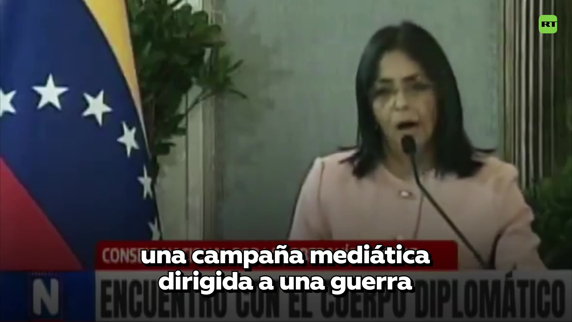 Delcy Rodríguez: Venezuela es víctima de una campaña de guerra psicológica sin precedentes