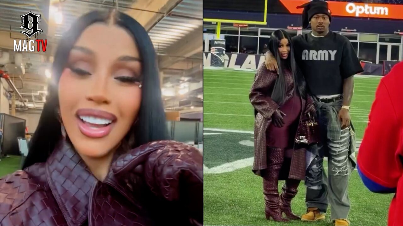 Stefon Diggs BM Cardi B Attends His Game Against Offsets Home Team Falcons! ๐