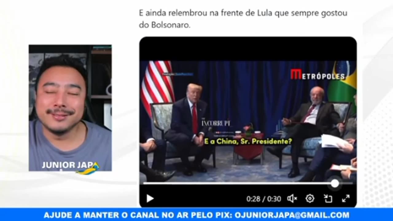 TRUMP diz para jornazista da Globo, Não é da sua conta.