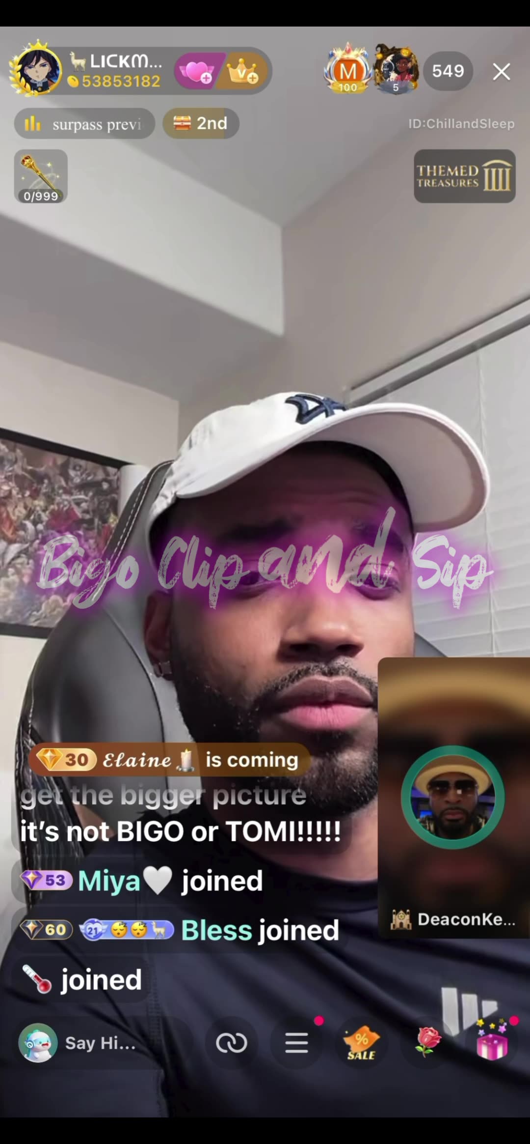Llama gets into it with the brother n he goes manic 10/19/25 #bigoclipandsip