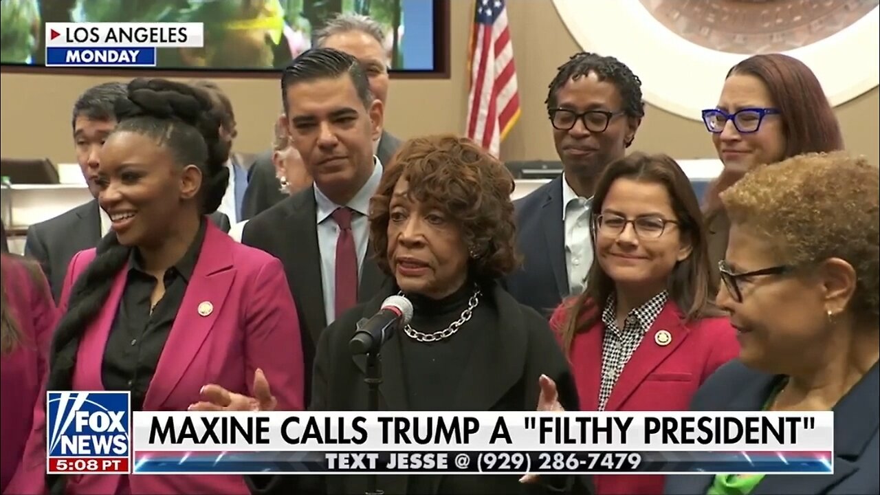 Maxine Waters TDS Kicks In
