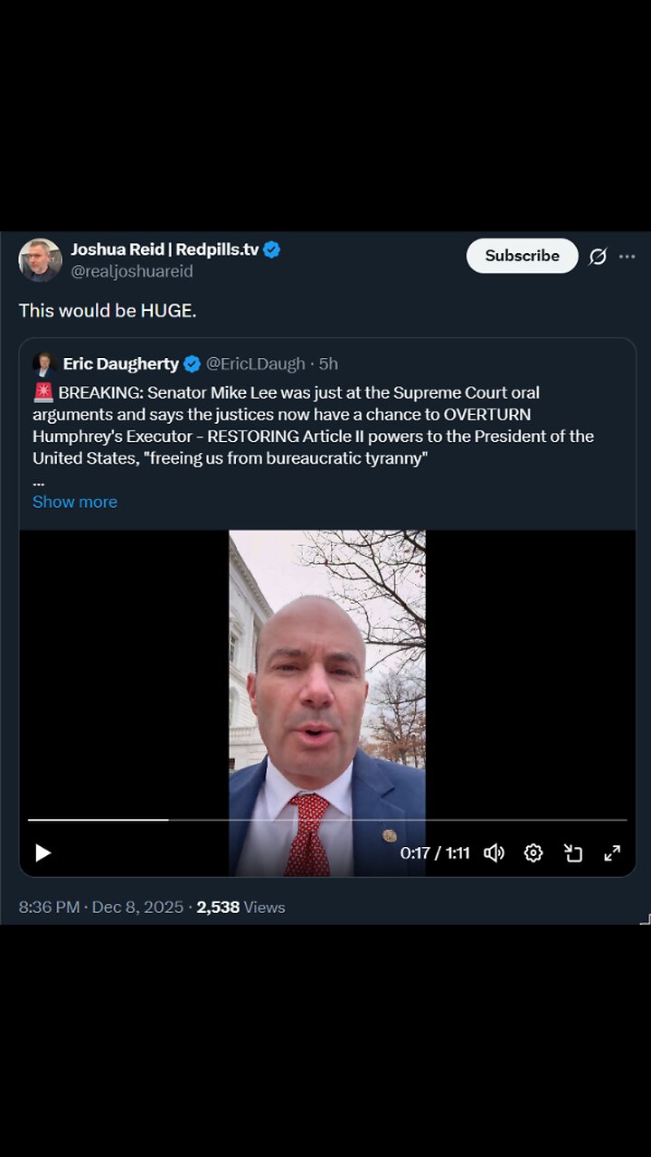 RESTORING Article II powers to the President of the United States, freeing us from..