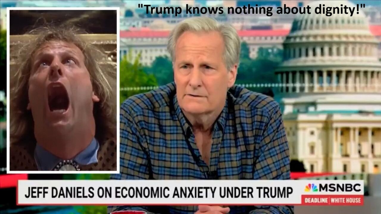 Dumb And Strummer…Jeff Daniels Disses Trumps Poop Video & Then Sonically Tortures Nicolle Wallace