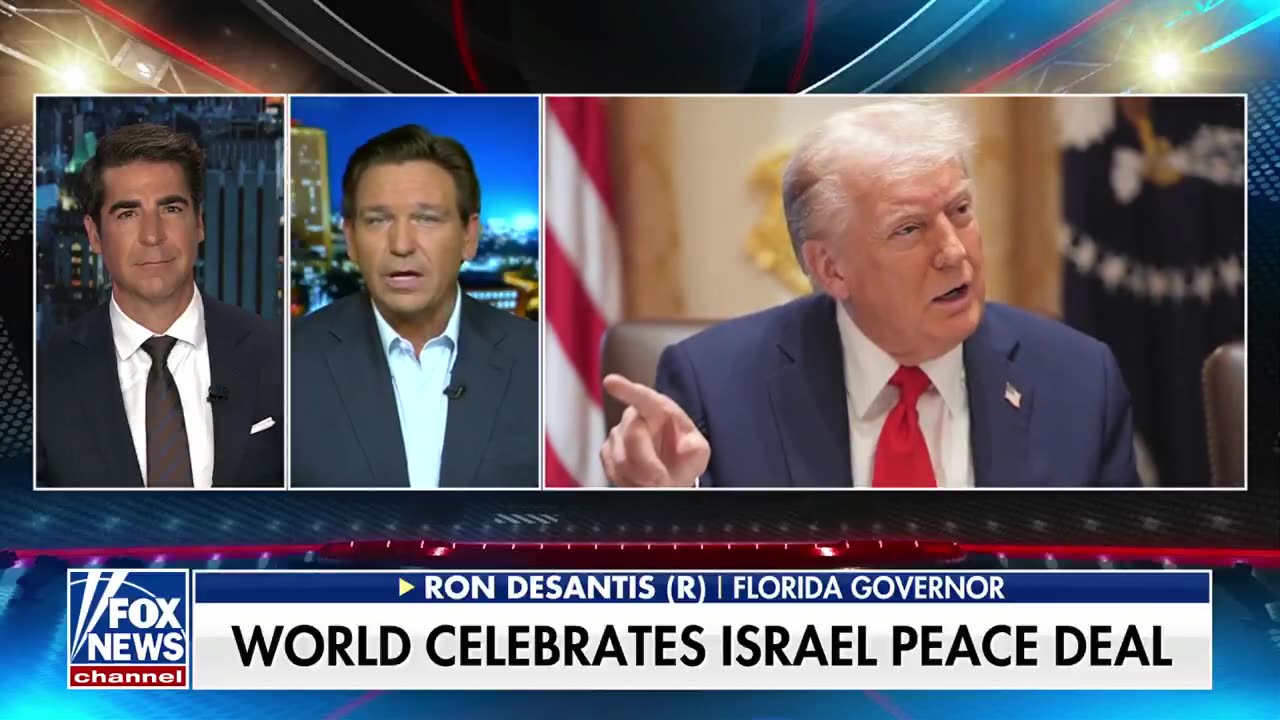 🚨Gov Ron DeSantis on Trumps Middle East Peace Deal