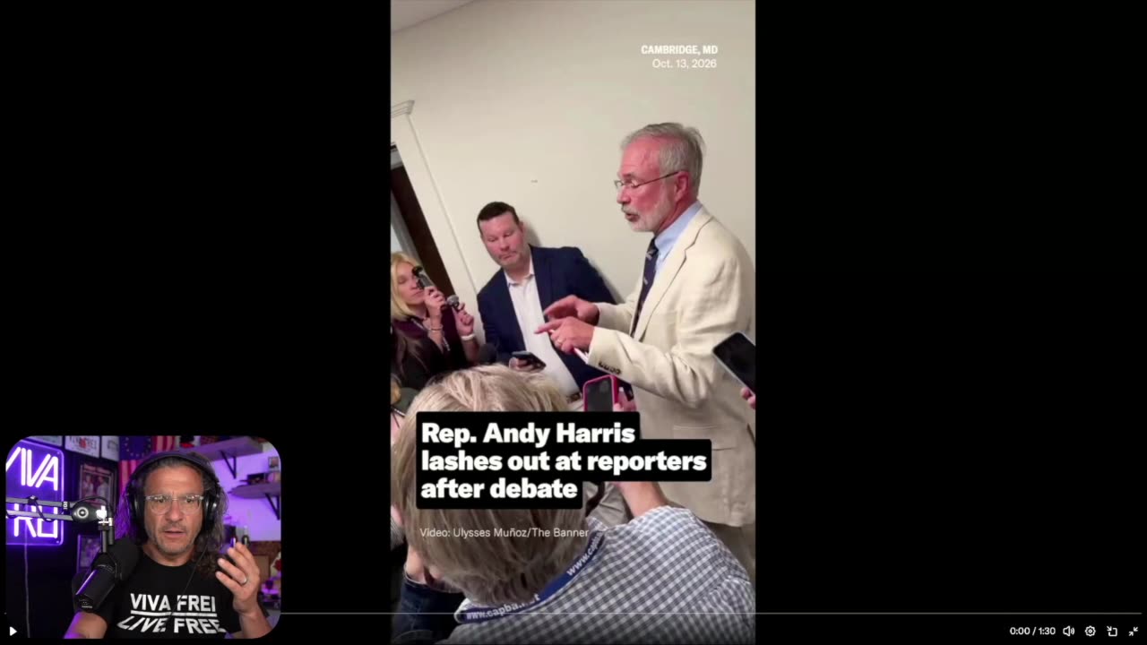 Maryland Republican Andy Harris LOSES IT! “You Are RUDE!” Midterm Debate Meltdown thumbnail