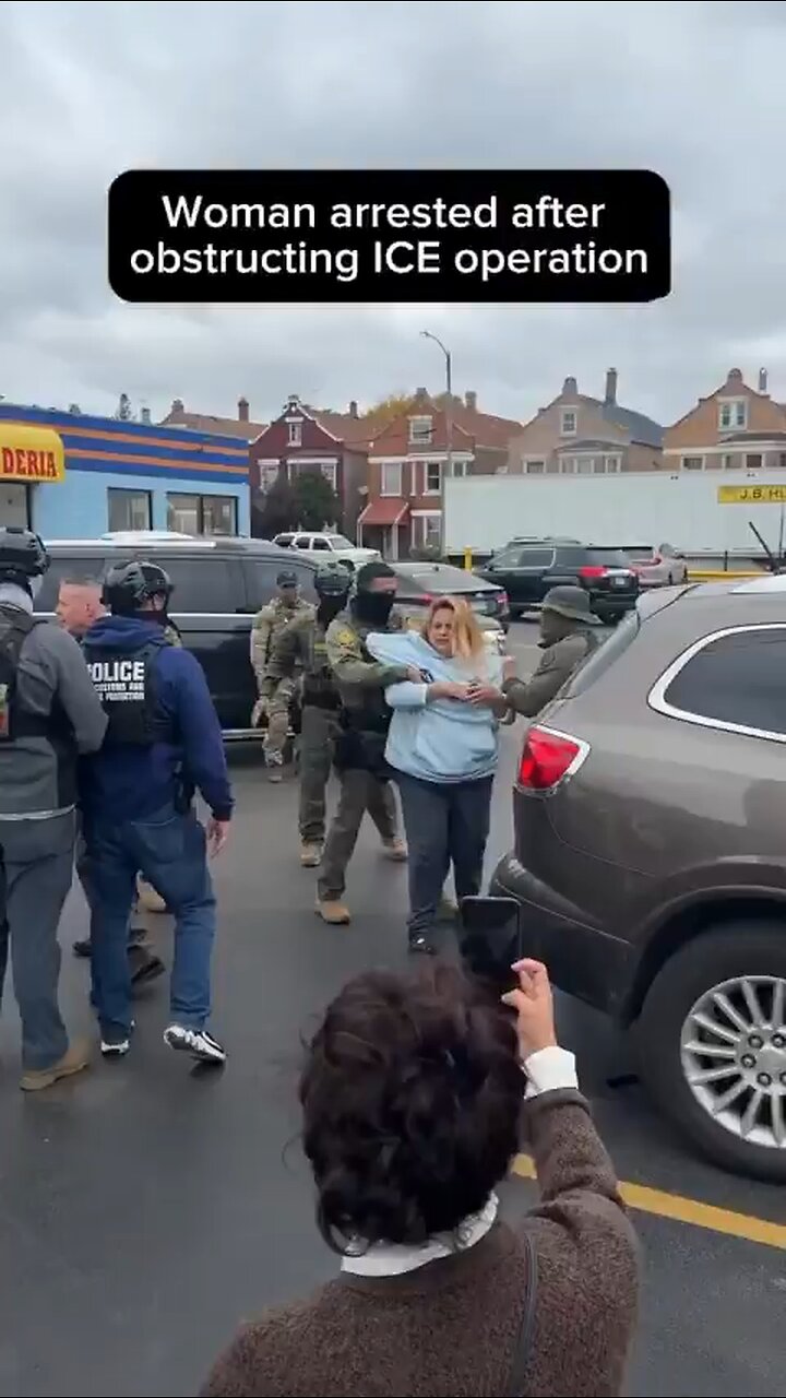 Ice arrests woman