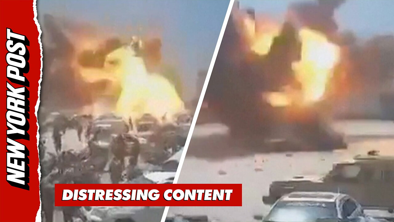 Moment Airstrikes Hit Busy Yemeni Marketplace In Terrifying CCTV Video thumbnail
