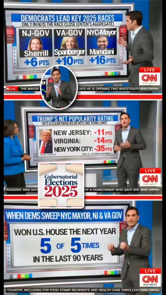 CNNโs ๐บ Harry Enten To The Rescue Trying To Spark Life Back Into The Blue States ๐ณ 2025