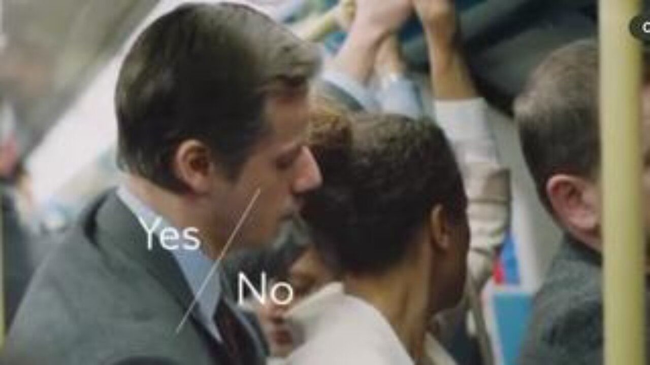 London - Sadiq Khans new advert on tube harassment. What do you notice?