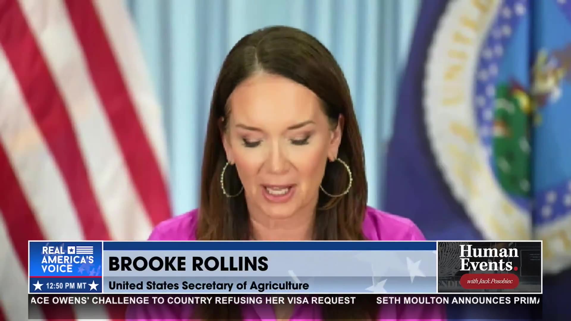 SECRETARY ROLLINS GIVES EMOTIONAL RESPONSE TO CHARLIE KIRKS MEDAL OF FREEDOM