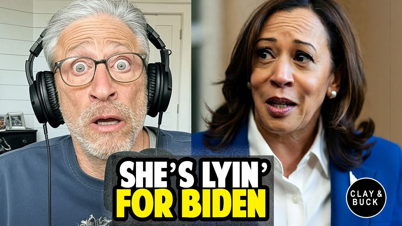 Kamala Still Defends Biden’s Mental Fitness -- Even Jon Stewart Isnt Buying It
