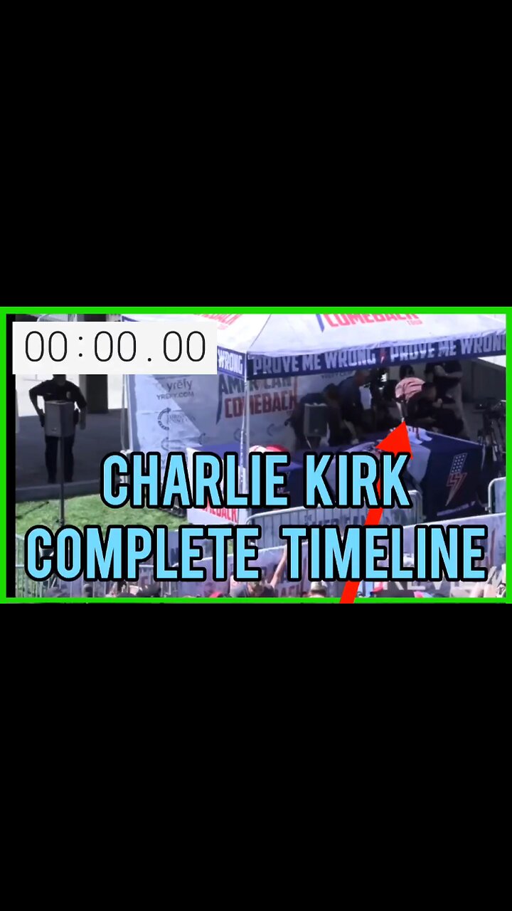 Breakdown of the Charlie Kirk EVACUATION TIMELINE