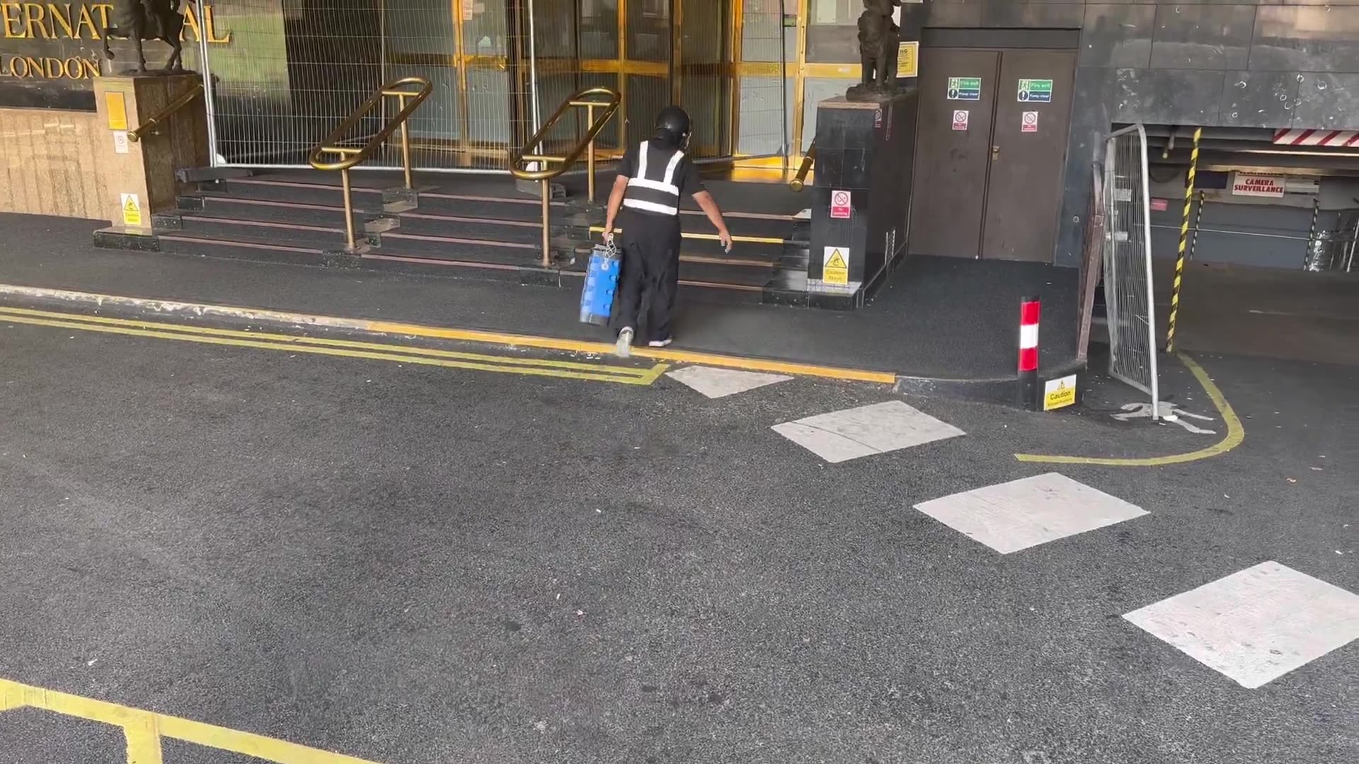 Cash delivery’s at this migrant hotel