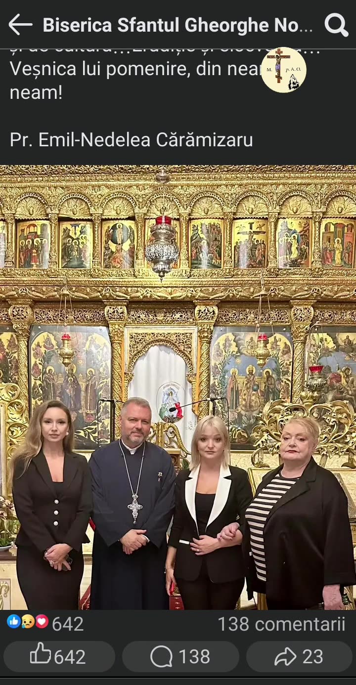 ECUMENISTELE sotia Doina si fiicele Lidia si Jeni ale lui Vadim Tudor ECUMENISTUL,13 septembrie 2025
