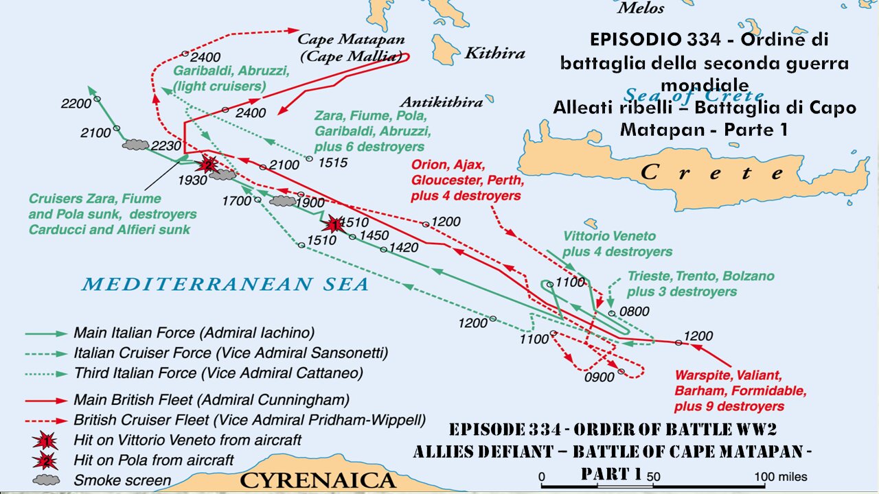 Order of Battle WW2 - EPISODE 334 - Allies Defiant - Battle of Cape Matapan - Part 1