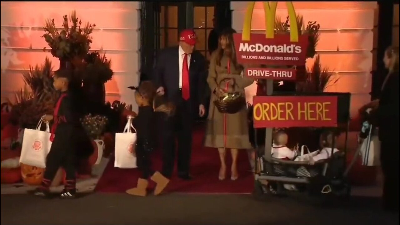 OMG Trump Hands Out Candy To McDonalds Drive Thru